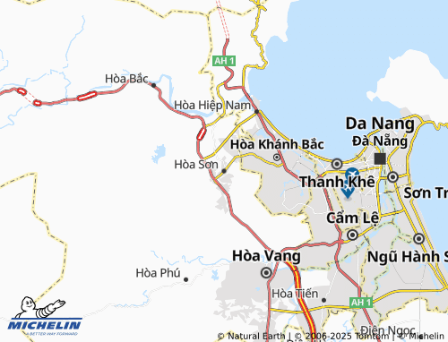 MICHELIN Hòa Sơn map - ViaMichelin