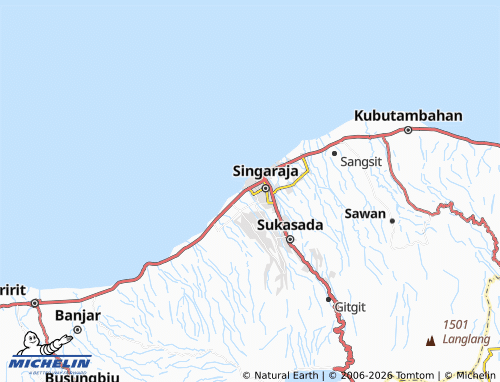 Kaart MICHELIN Banyuasri - ViaMichelin