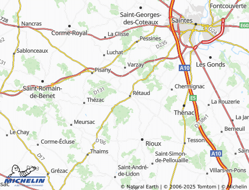 Carte MICHELIN Chez Loubat - ViaMichelin