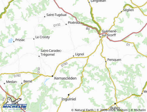 Mappa MICHELIN Lignol - ViaMichelin