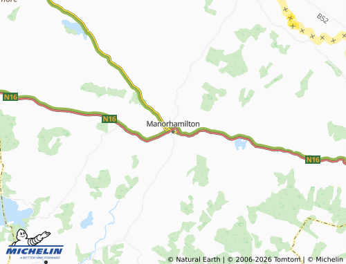 MICHELIN-Landkarte Manorhamilton - ViaMichelin