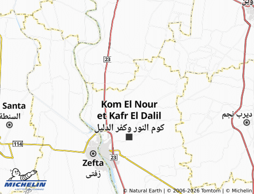 Mapa MICHELIN Kafr Biheedah - ViaMichelin
