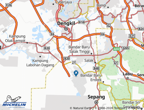 MICHELIN The Pinewood KLIA map - ViaMichelin
