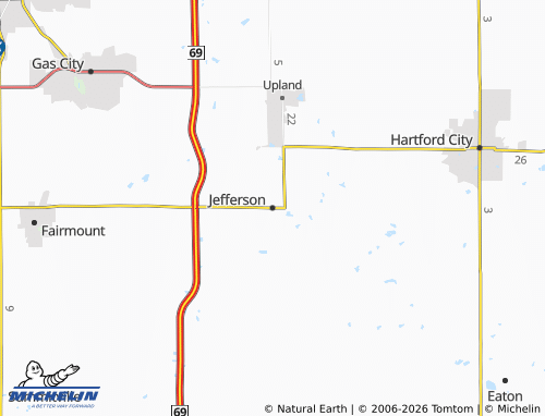 Mappa MICHELIN Jefferson - ViaMichelin