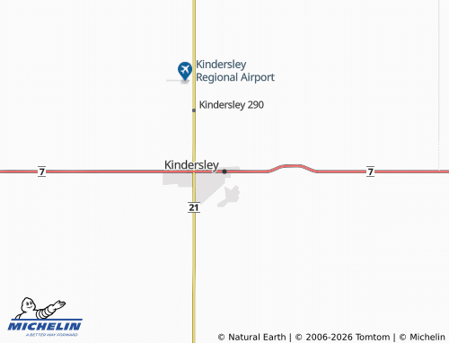 Mapa MICHELIN Kindersley - ViaMichelin