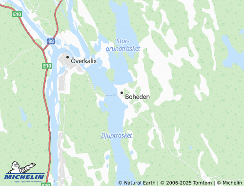 MICHELIN Boheden map - ViaMichelin