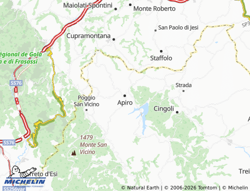 MICHELIN Apiro map - ViaMichelin