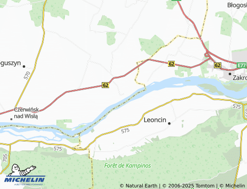 MICHELIN Wólka Przybójewska map - ViaMichelin