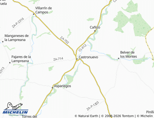 Mappa MICHELIN Castronuevo - ViaMichelin