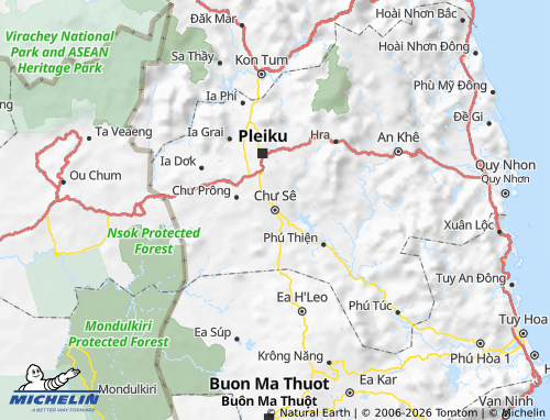 MICHELIN Chư Sê map - ViaMichelin
