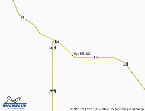MICHELIN Eye Hill 382 map - ViaMichelin
