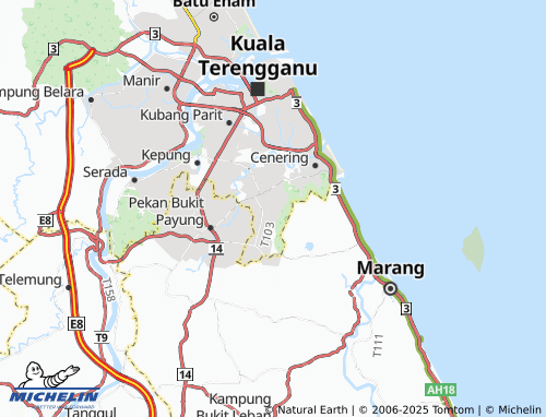 Mapa MICHELIN Kampung Surau Haji Daud - ViaMichelin