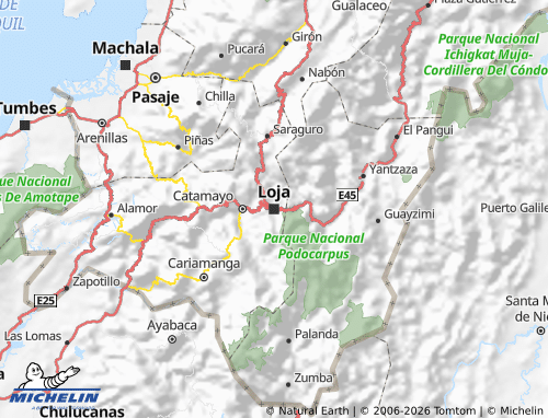 Kaart MICHELIN Loja - ViaMichelin