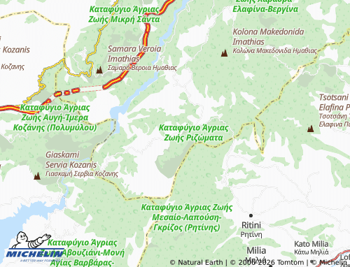 MICHELIN Rizomata map - ViaMichelin