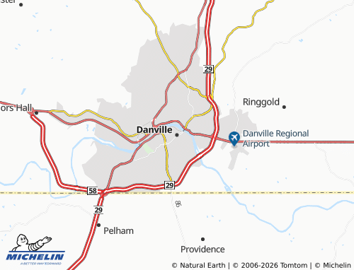 Carte MICHELIN Danville - ViaMichelin