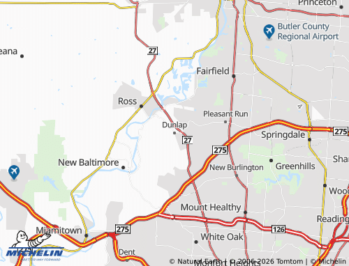 Mapa MICHELIN Dunlap - ViaMichelin