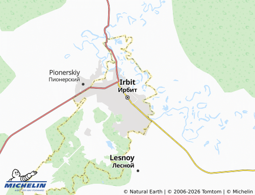 MICHELIN Irbit map - ViaMichelin