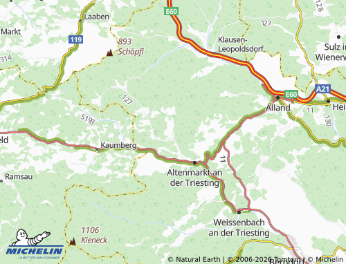 MICHELIN Klein-Mariazell map - ViaMichelin