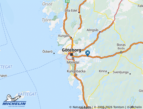MICHELIN-Landkarte Götaland - ViaMichelin