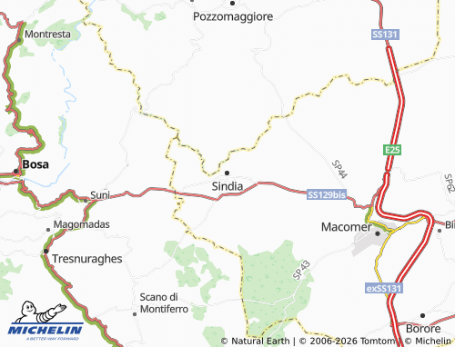 Mapa MICHELIN Sindia - ViaMichelin