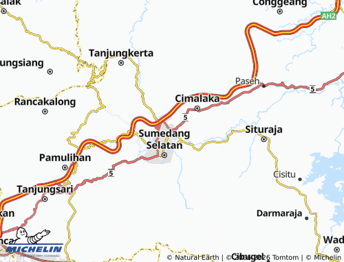 Carte MICHELIN Sumedang Utara - ViaMichelin