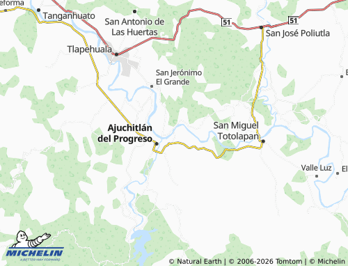 MICHELIN San Gabriel map - ViaMichelin