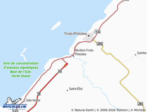 Kaart MICHELIN Rivière-Trois-Pistoles - ViaMichelin