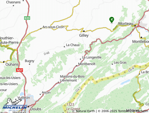 MICHELIN Les Courtots map - ViaMichelin