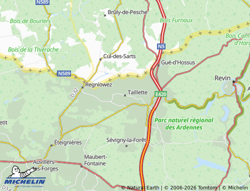 Mappa MICHELIN Taillette - ViaMichelin