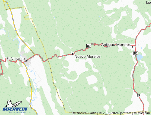 MICHELIN Ejido Morelos map - ViaMichelin