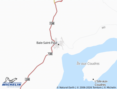Mapa MICHELIN Baie-Saint-Paul - ViaMichelin