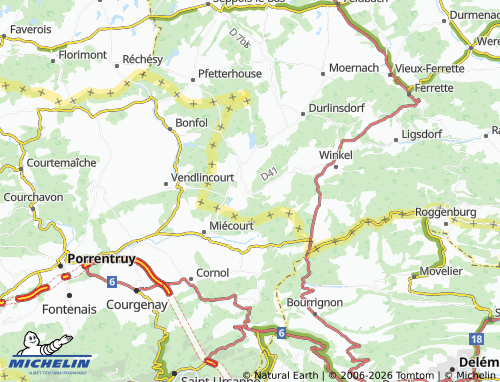 MICHELIN Levoncourt map - ViaMichelin
