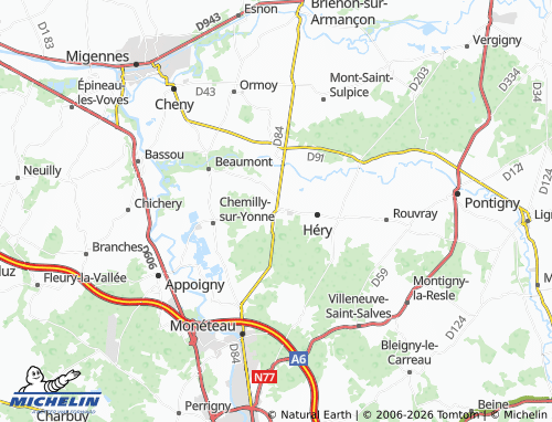 Mappa MICHELIN Seignelay - ViaMichelin