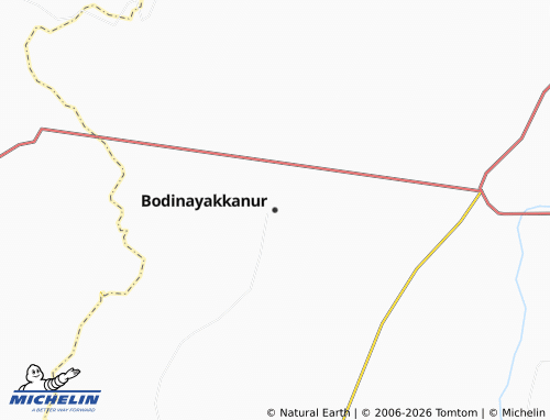 Kaart MICHELIN Bodinayakkanur - ViaMichelin