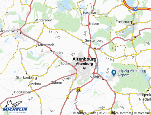 Mapa MICHELIN Zschernitzsch - ViaMichelin