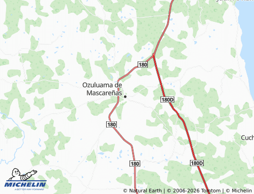 MICHELIN Chunacate map - ViaMichelin
