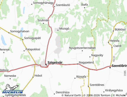 MICHELIN-Landkarte Zsibót - ViaMichelin