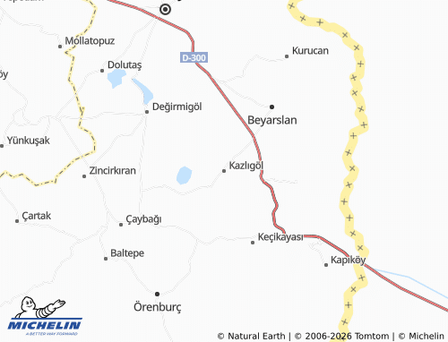 MICHELIN Kazlıgöl map - ViaMichelin