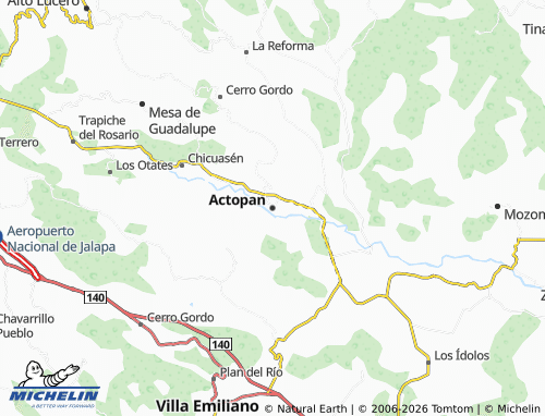 Kaart MICHELIN Actopan - ViaMichelin