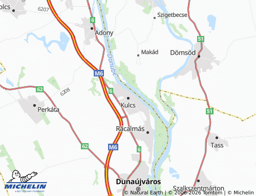 Mapa MICHELIN Kulcs - ViaMichelin