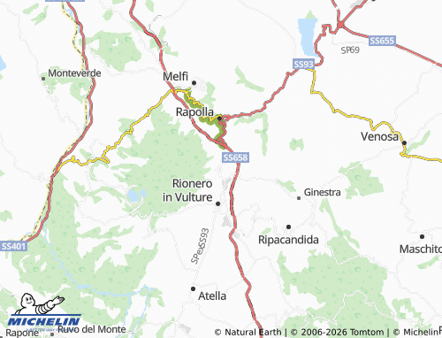 Carte MICHELIN Barile - ViaMichelin