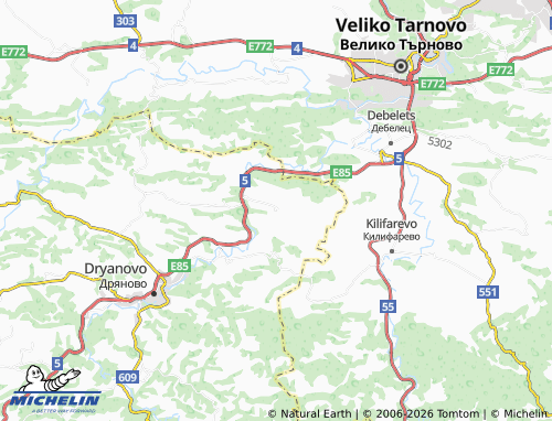 MICHELIN Kosarka map - ViaMichelin