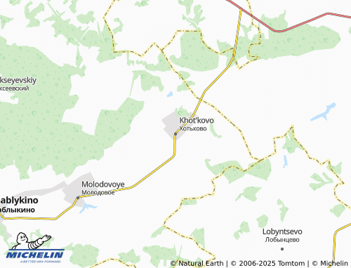 MICHELIN Khot'kovo map - ViaMichelin