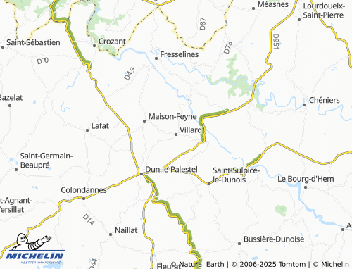 MICHELIN Villard map - ViaMichelin