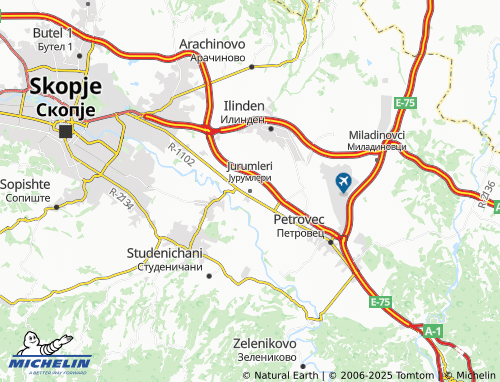 MICHELIN Jurumleri map - ViaMichelin