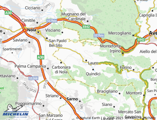 Kaart MICHELIN Migliano - ViaMichelin