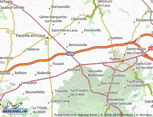 Carte MICHELIN Yclon - ViaMichelin