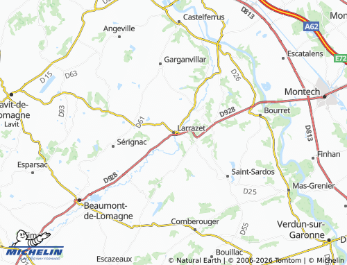 Mappa MICHELIN Larrazet - ViaMichelin