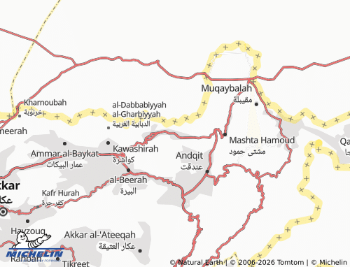 MICHELIN Cheikhlar map - ViaMichelin
