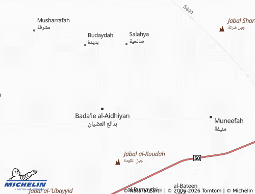 MICHELIN-Landkarte al-Khaleefah - ViaMichelin
